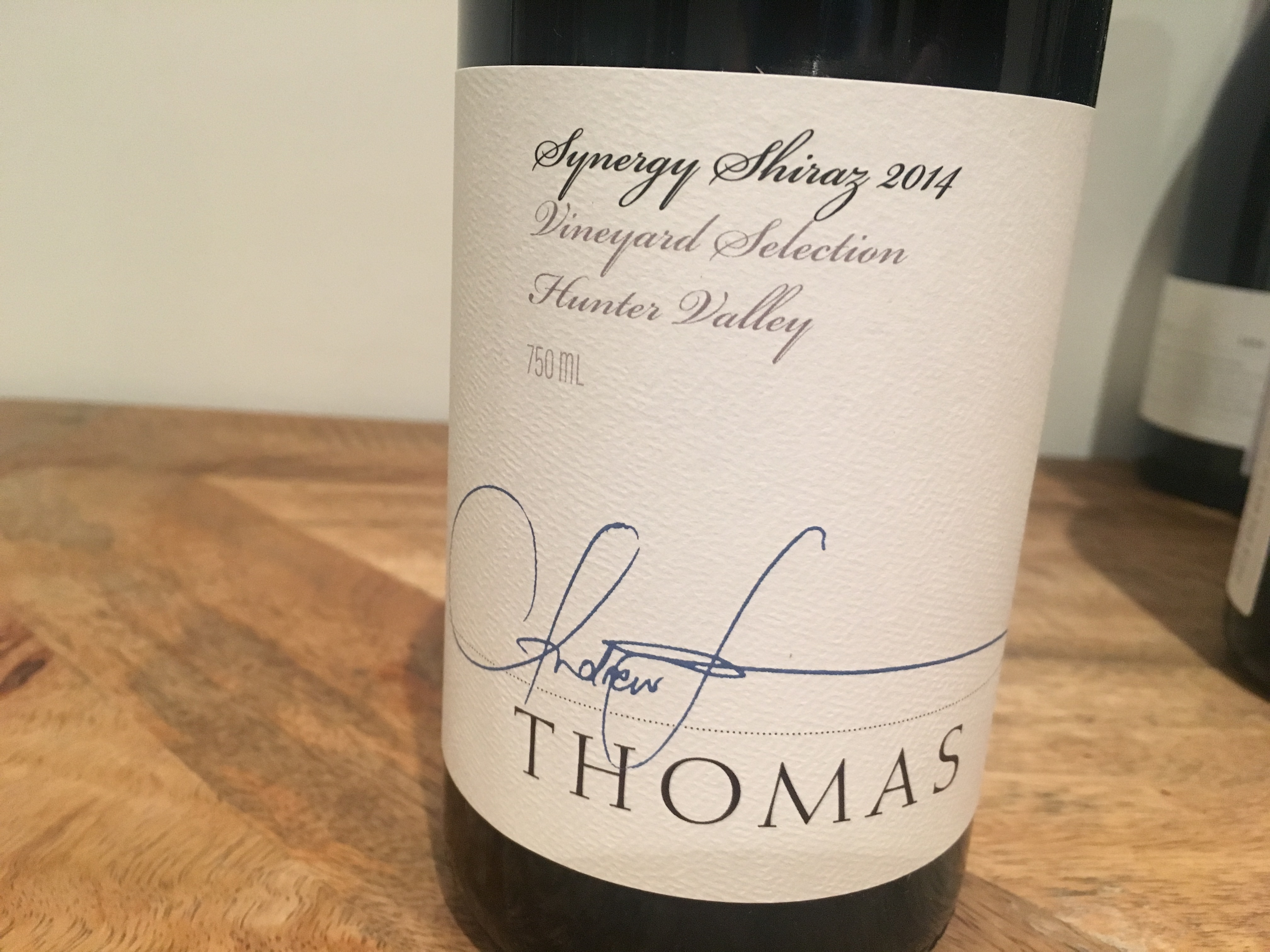Thomas Wines Synergy Shiraz 2014 Australian Wine Review